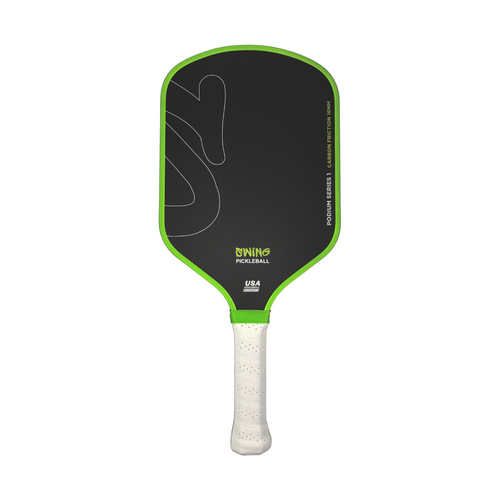 Swing Podium Series 1 pickleball paddle, front view of the carbon friction surface